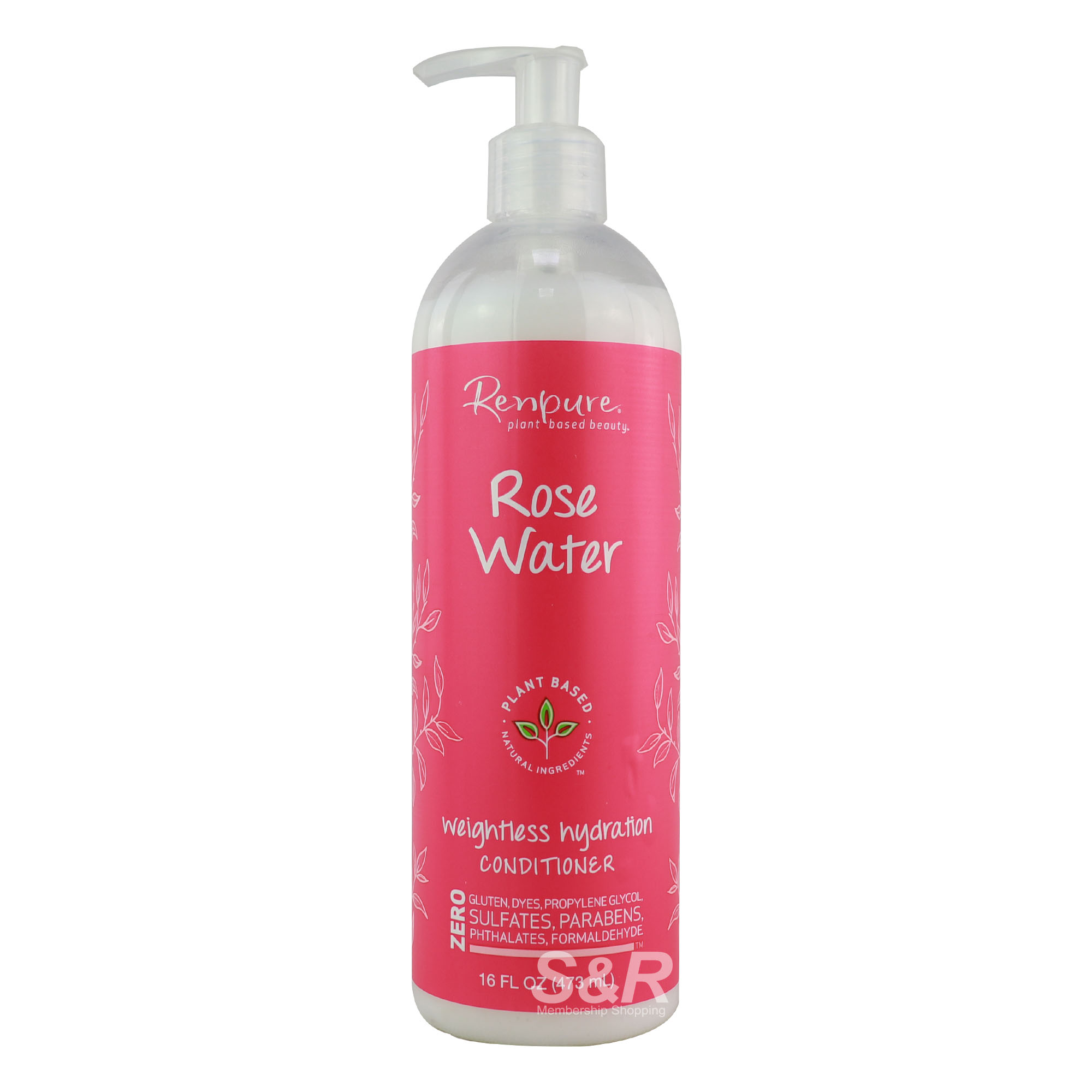 Renpure Rose Water Weightless Hydration Conditioner 473mL Renpure Rose Water Weightless Hydration Conditioner 473mL